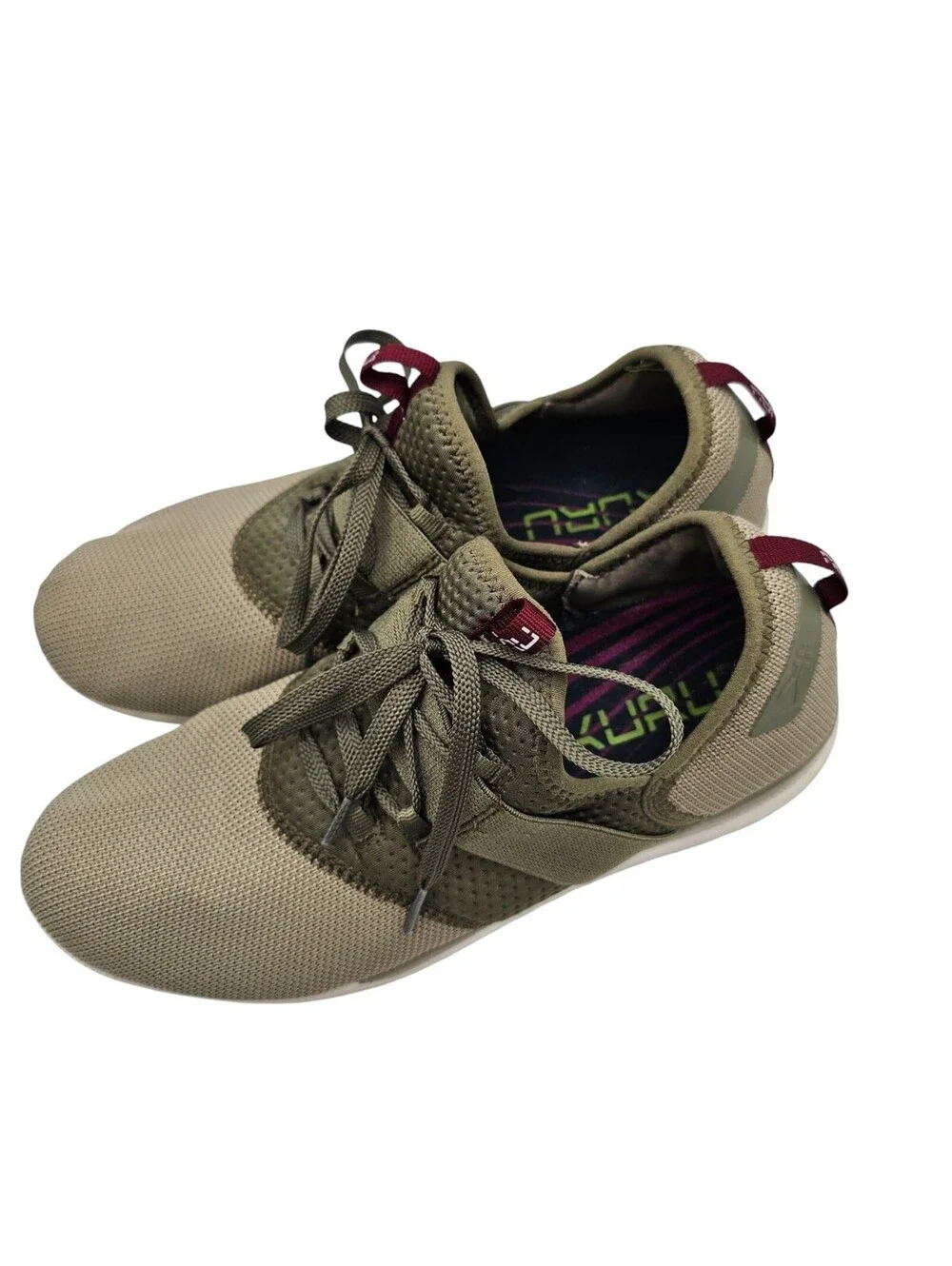Kuru Pivot Womens Size 10.5 Shoes Green Sock Fit Athletic Arch Support Sneakers